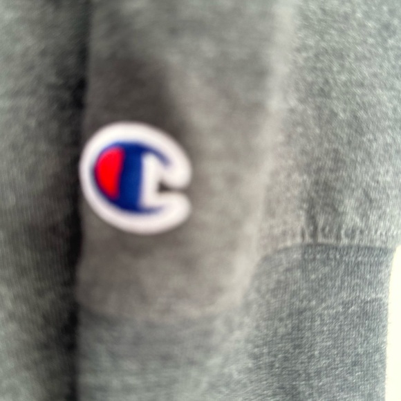 Champion Black Pullover Sweatshirt with Textured Fabric - Picture 3 of 5